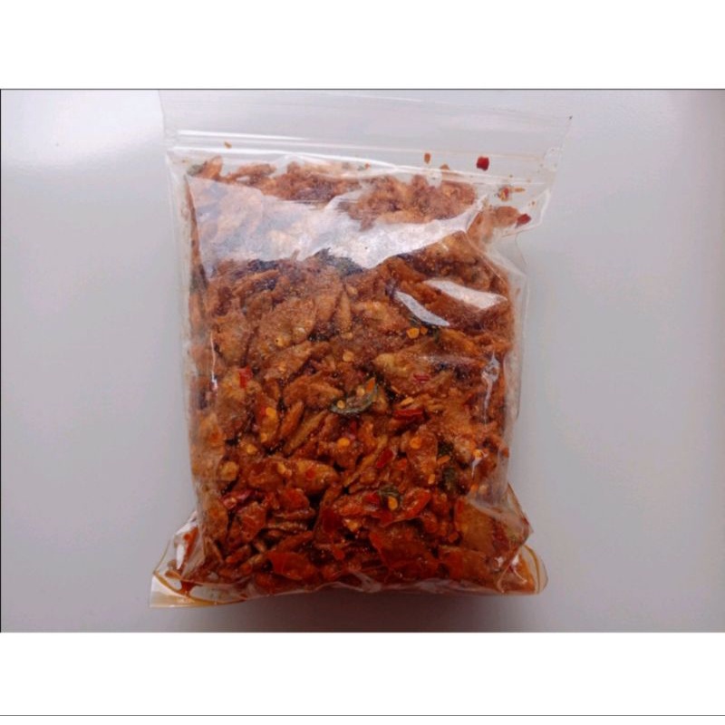 

Baby Fish Pedas 500 Gram - Baby Fish Pedas - Ikan Pletek Pedas