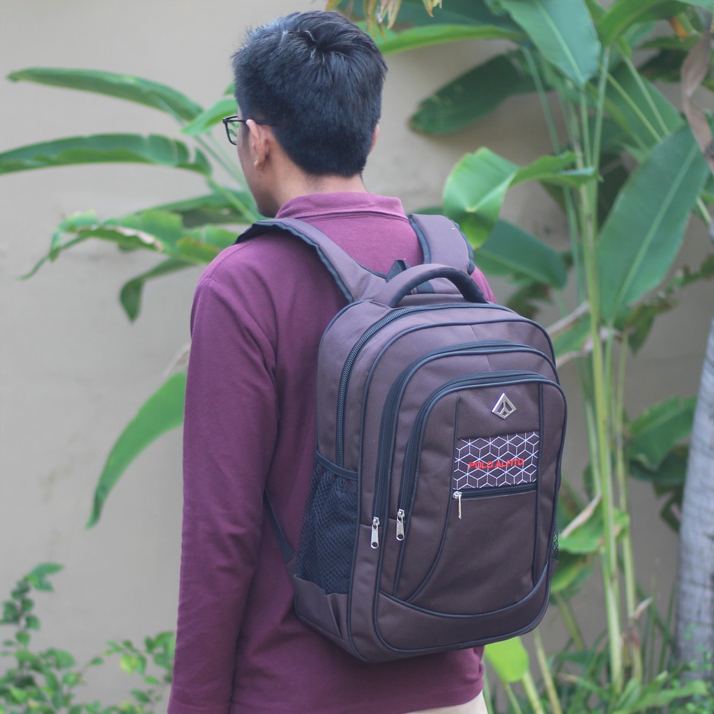 TAS PUNGGUNG PRIA POLO ALFITO RANSEL SMP SMA KERJA TERMURAH TERBARU KEREN KEKINIAN BERKUALITAS AWET