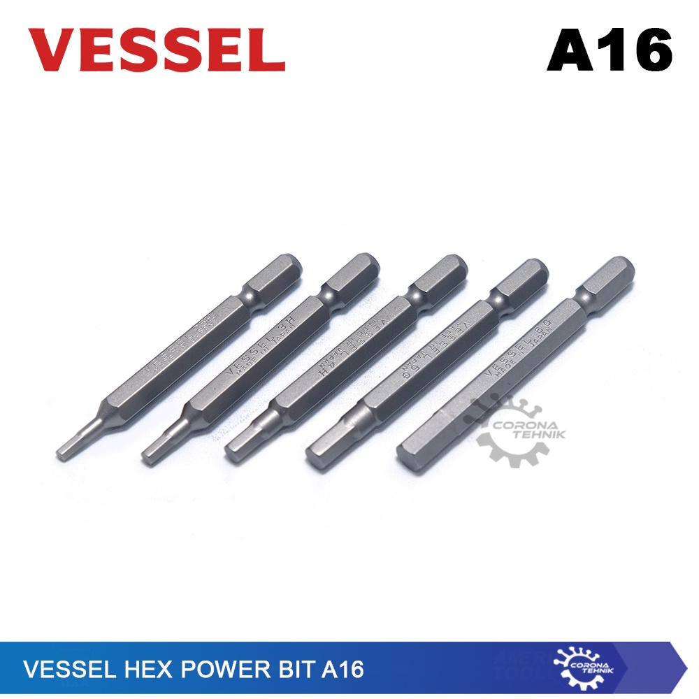 Mata Hexagonal - Made in Japan - Vessel Hex Power Bit A16