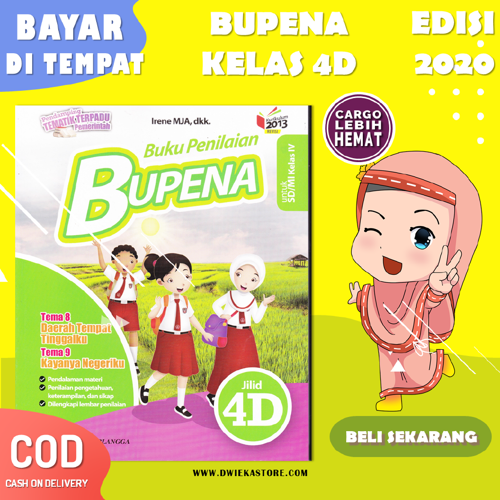 Buku Bupena Kelas 4 Jilid 4d Tema 8 Dan Tema 9 Kurikulum 2013 Edisi Revisi Shopee Indonesia