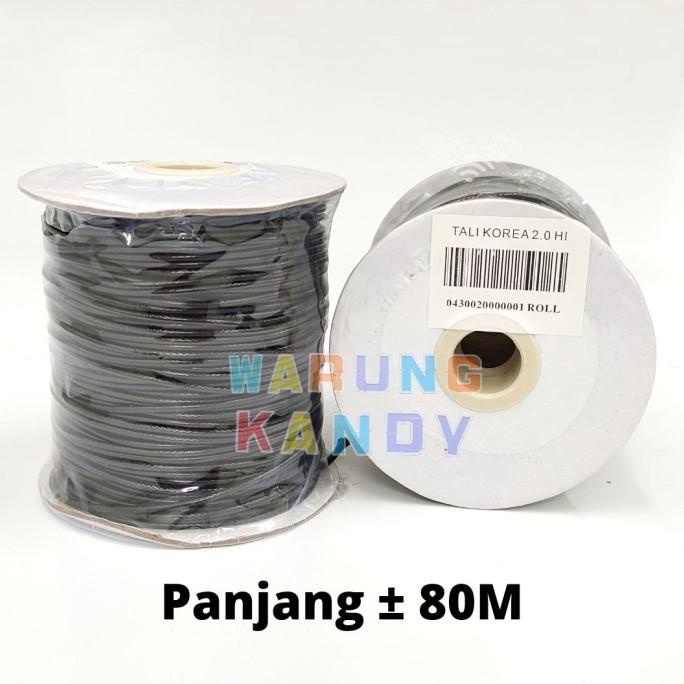 

[BISA COD] Tali Korea 2mm Hitam