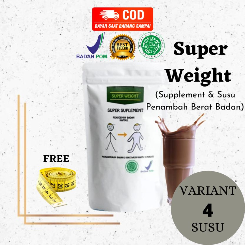 

[SIAP KIRIM] SUPER WEIGHT GAIN SUSU PENGGEMUK BADAN TERBUKTI MENAMBAH BERAT BADAN!!