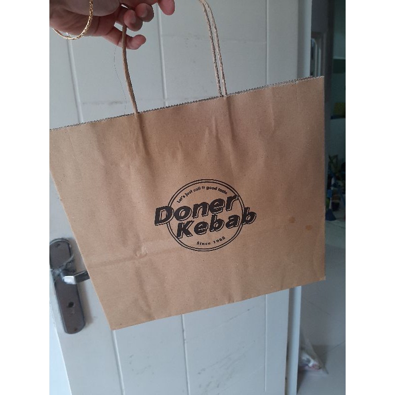 

paper bag doner kebab