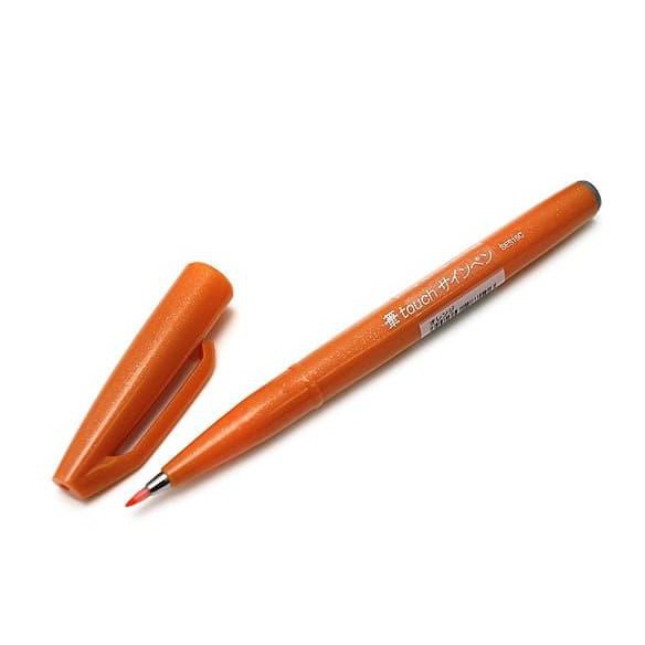 

Pentel Touch Brush Sign Pen - Orange Babho93