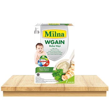 Milna WGain Bubur Bayi Membantu Menambah Berat Badan Usia 6 Bulan 120 Gram