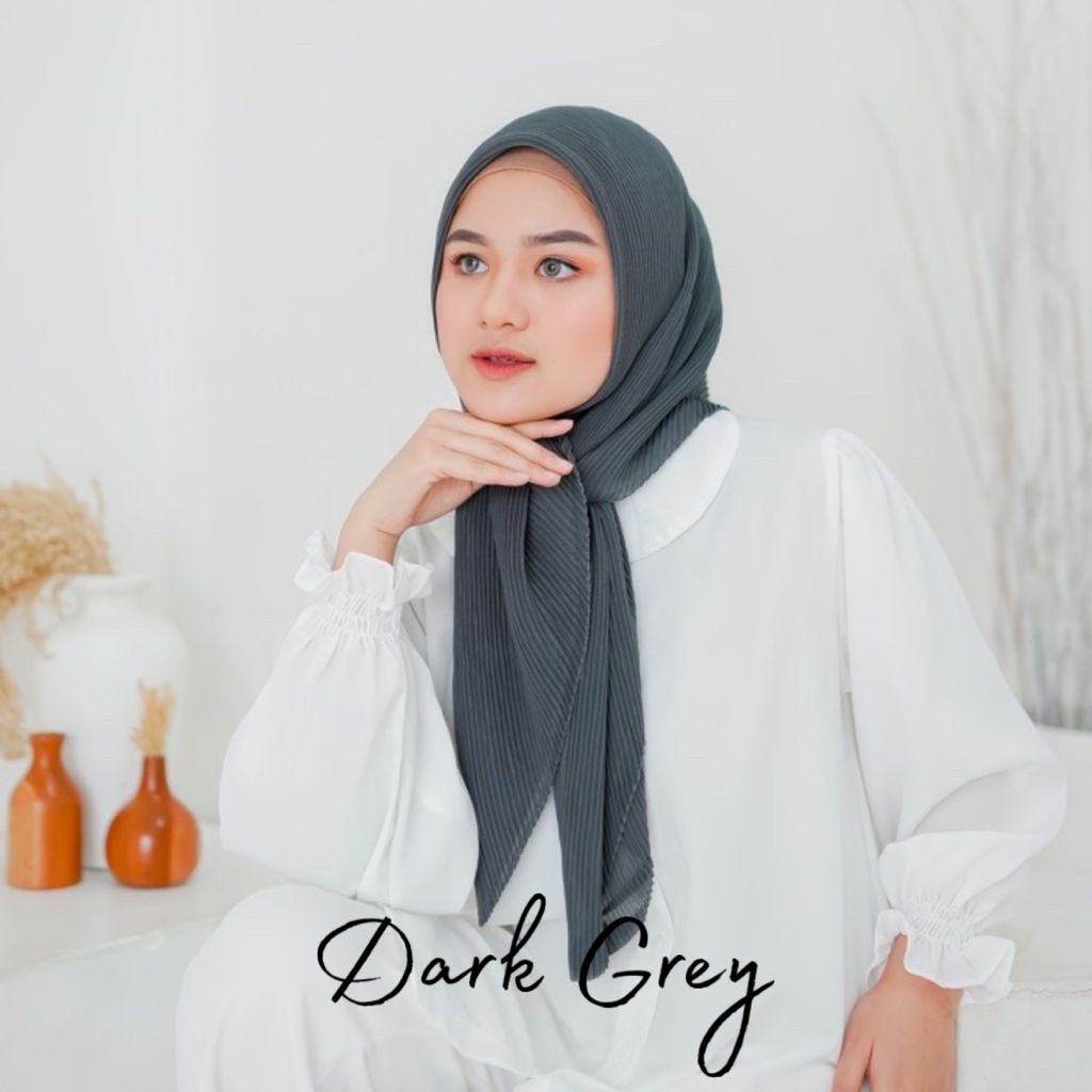 Hijab Square Segiempat Plisket Lidi FULL Bella Poton