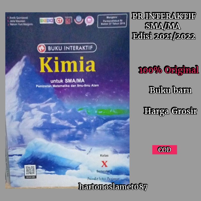 PR INTERAKTIF KIMIA SMA/MA kelas 10 semester 1 intan pariwara
