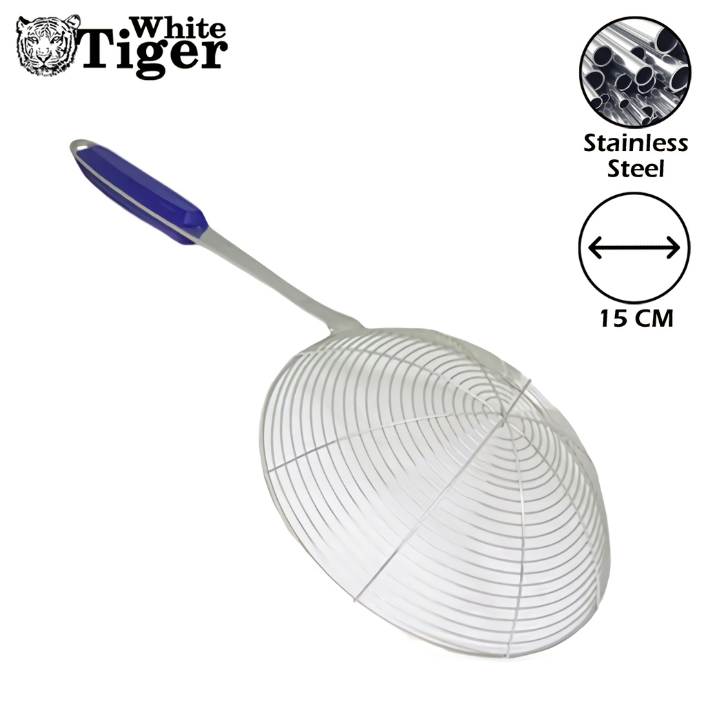Rosh White Tiger 555 Saringan Mie Bakmi / Serokan Penggorengan 15 - 18 CM Stainless Steel