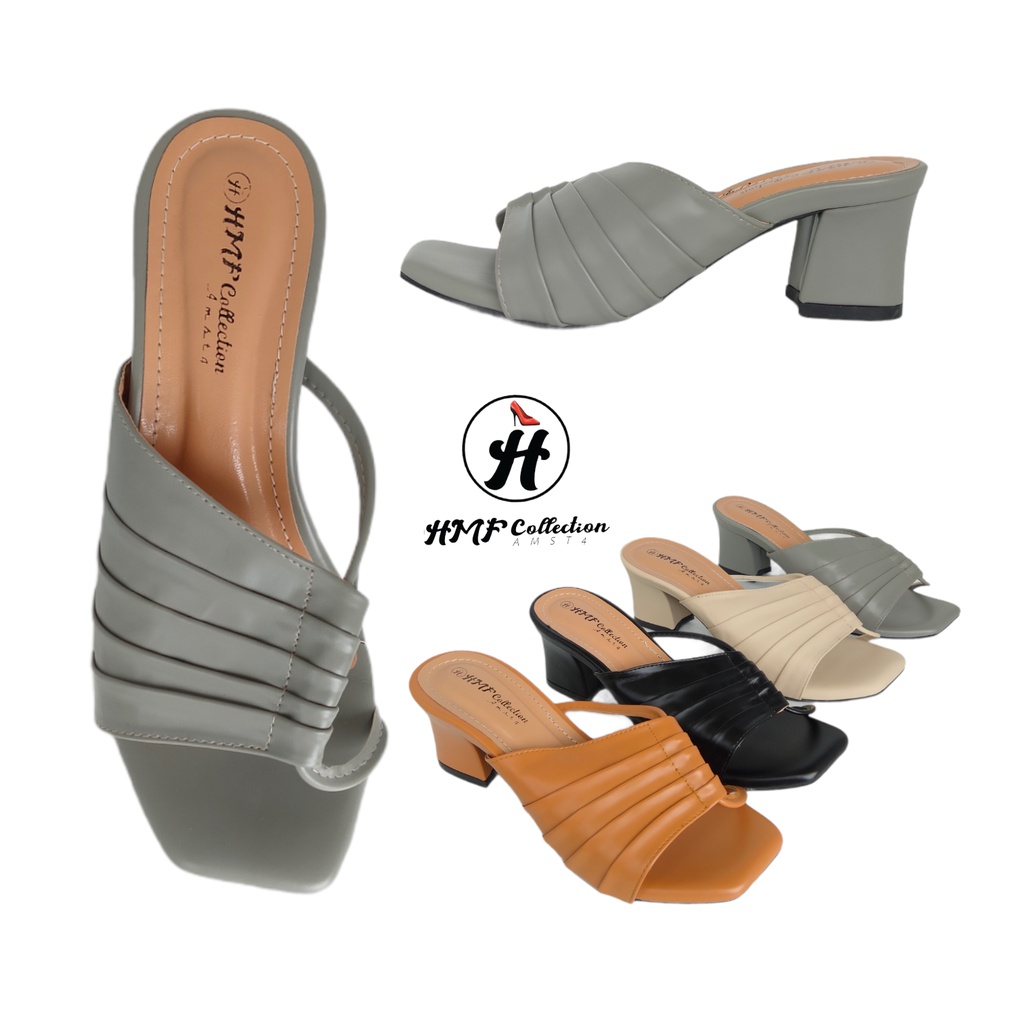 Sepatu Heels Wanita Hak Kotak HMF-RA05