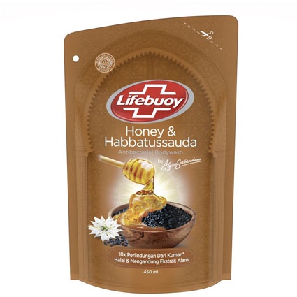 Lifebuoy Honey & Habbatussauda Sabun Cair Refil 450 ml