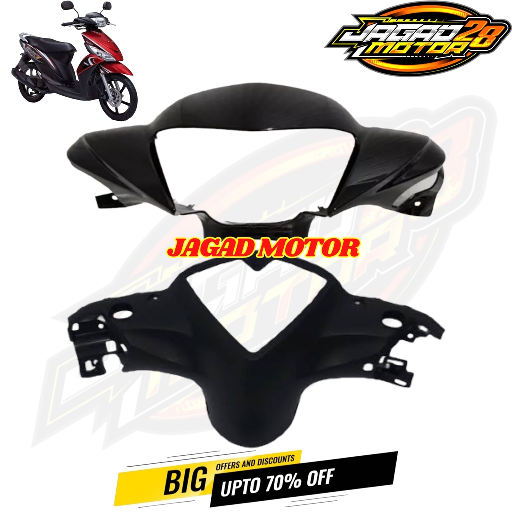 Batok Depan Belakang Yamaha Mio J Hitam / Kepala Depan Belakang Yamaha Mio J Hitam / Batok Kepala Depan Belakang Yamaha Mio J Hitam / Batok Lampu Depan Belakang Yamaha Mio J Hitam