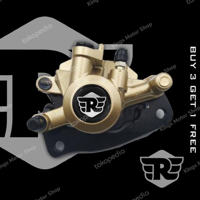 STIKER MOTOR EMBLEM 3D LOGO ROYAL ENFIELD KALIPER REM AKSESORIS kings-m0