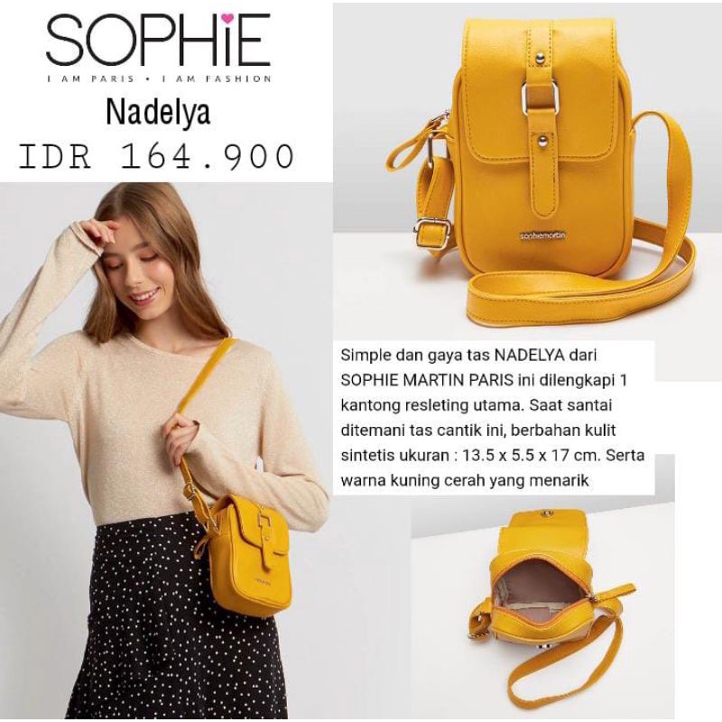 TAS HP NADELYA SOPHIE MARTIN TAS HP TERBARU PROMO MURAH TAS HP YELLOW KEKINIAN TERBARU 2022