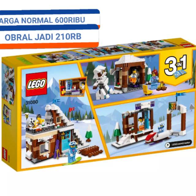 lego creator mudular winter vacation 31080