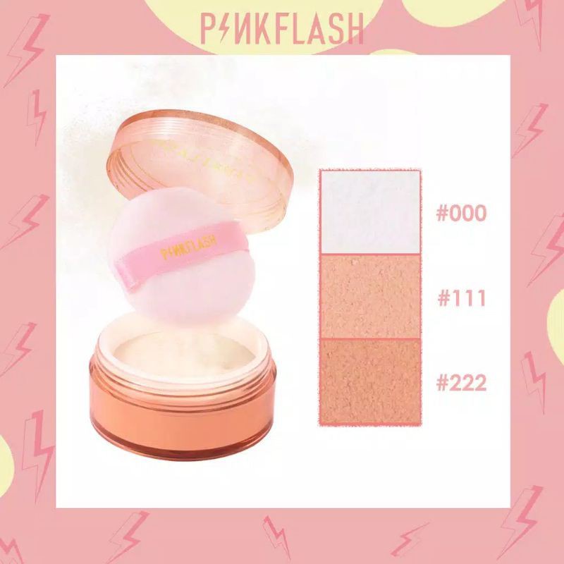 PINK FLASH LOOSE POWDER BPOM/ BEDAK TABUR PINKY FLASH