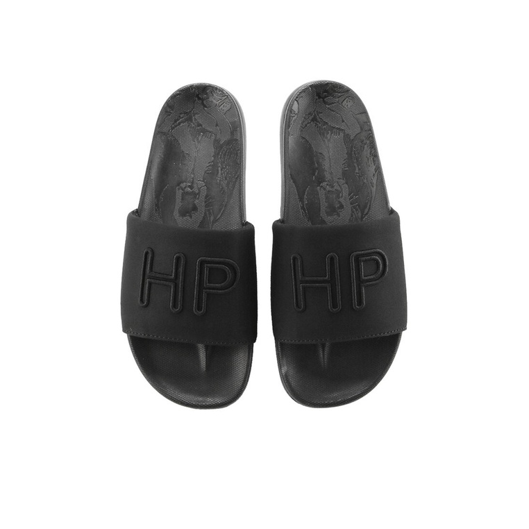 SANDAL SLIDE HUSH PUPPIES PRIA ORIGINAL CASUAL BRANDED HITAM HM06