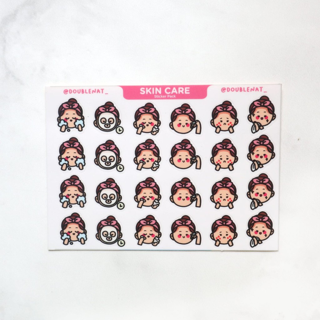 

DoubleNat Skincare sticker - Perawatan Planner Journal