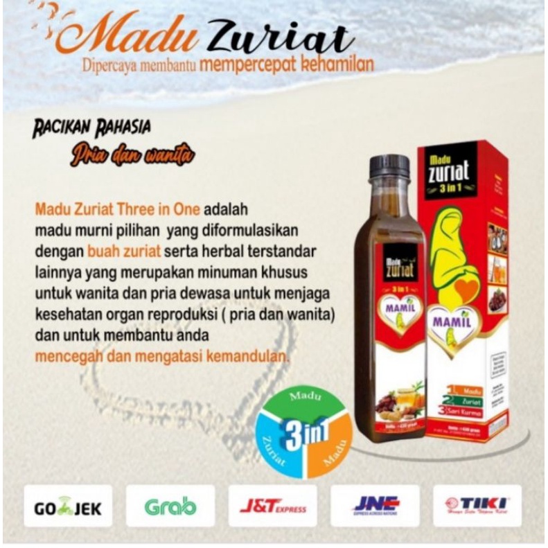

MAMIL Madu Zuriyat Penyubur | Madu Promil Pria & Wanita 3 In 1 430 gram