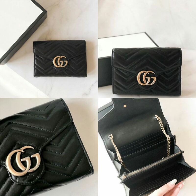 Gucci GG Marmont WOC in Black GHW