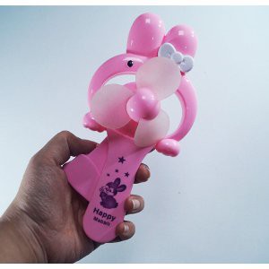 Unik Kipas Angin Tangan Manual Karakter Mini Fan 1955   Pink Murah