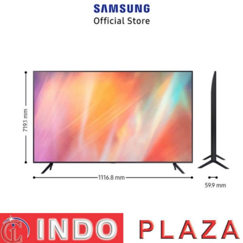TV SAMSUNG 50 SMART NEW 2021 UA50AU7000 4K CRYSTAL UHD( LUAR MEDAN )-1