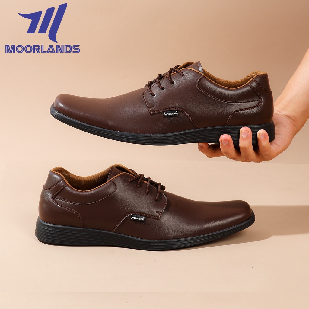 MOORLANDS Sepatu Pantofel Tali Pria Sepatu Kerja Kantor Pria Sepatu Formal Pria