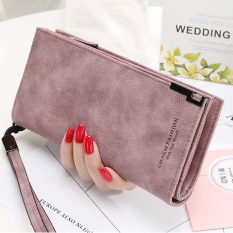 [ Clearance Sale! ] Dompet Wanita Import CHARM FASHION Kulit