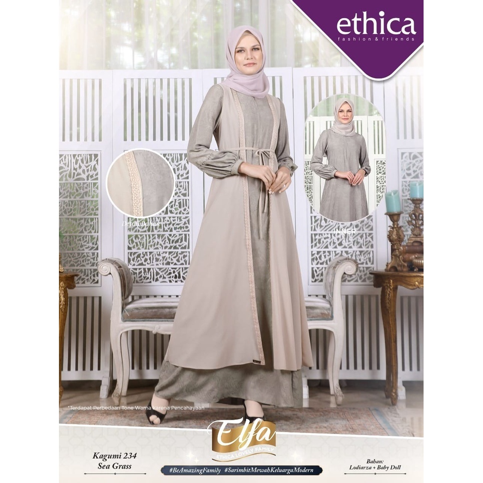GAMIS TERBARU 2022 ELFA ETHICA KAGUMI 234 SEA GRASS