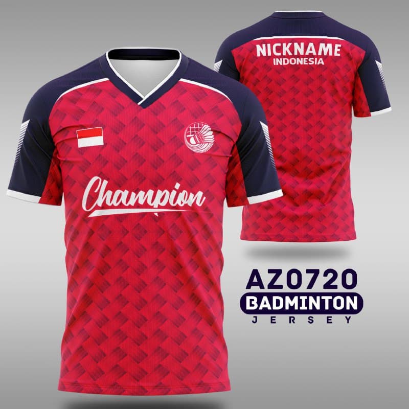 Kaos Olahraga Badminton Murah Desain Terbaru Free Custom Nama Logo Team Jumbo