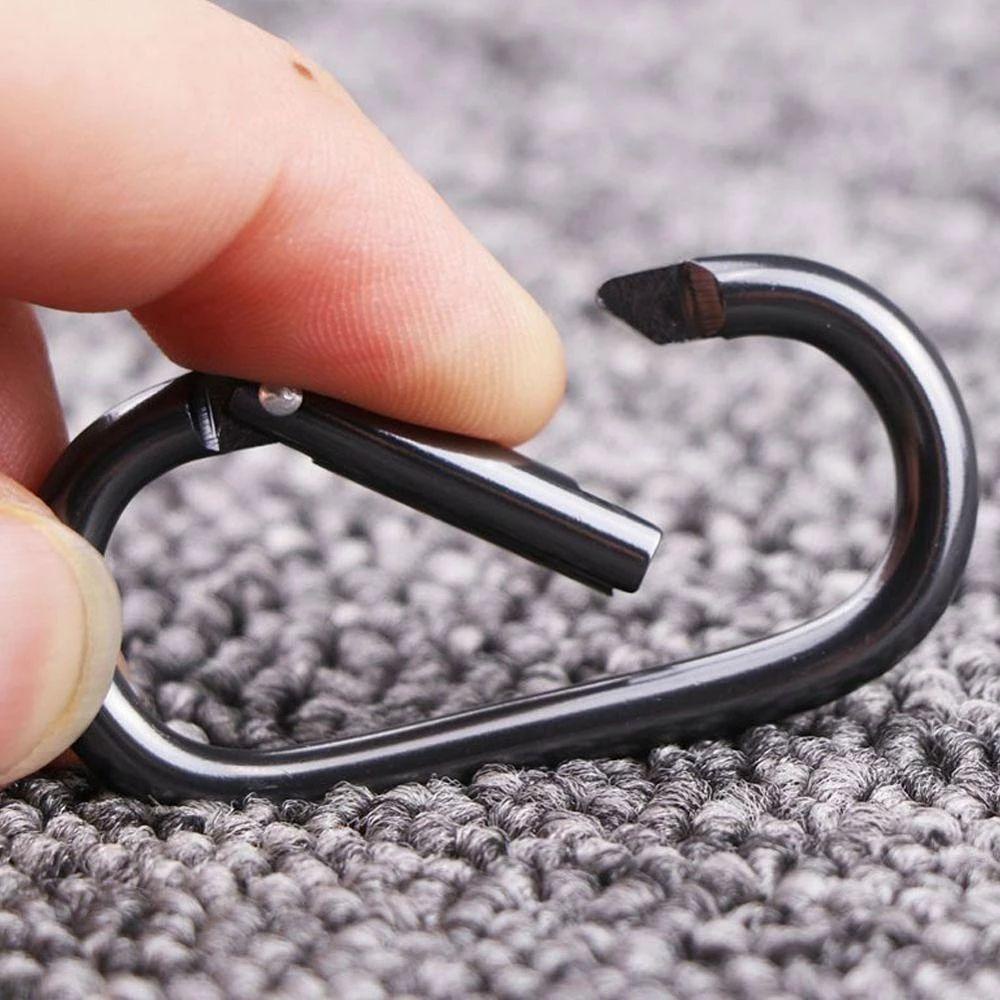 Suyo Gantungan Kunci Carabiner Bentuk Oval Bahan Metal Untuk Hiking / Camping