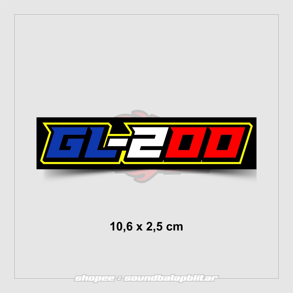 Stiker GL100 Vynil Anti Air Bijian Racing Herex - soundbalaoblitar