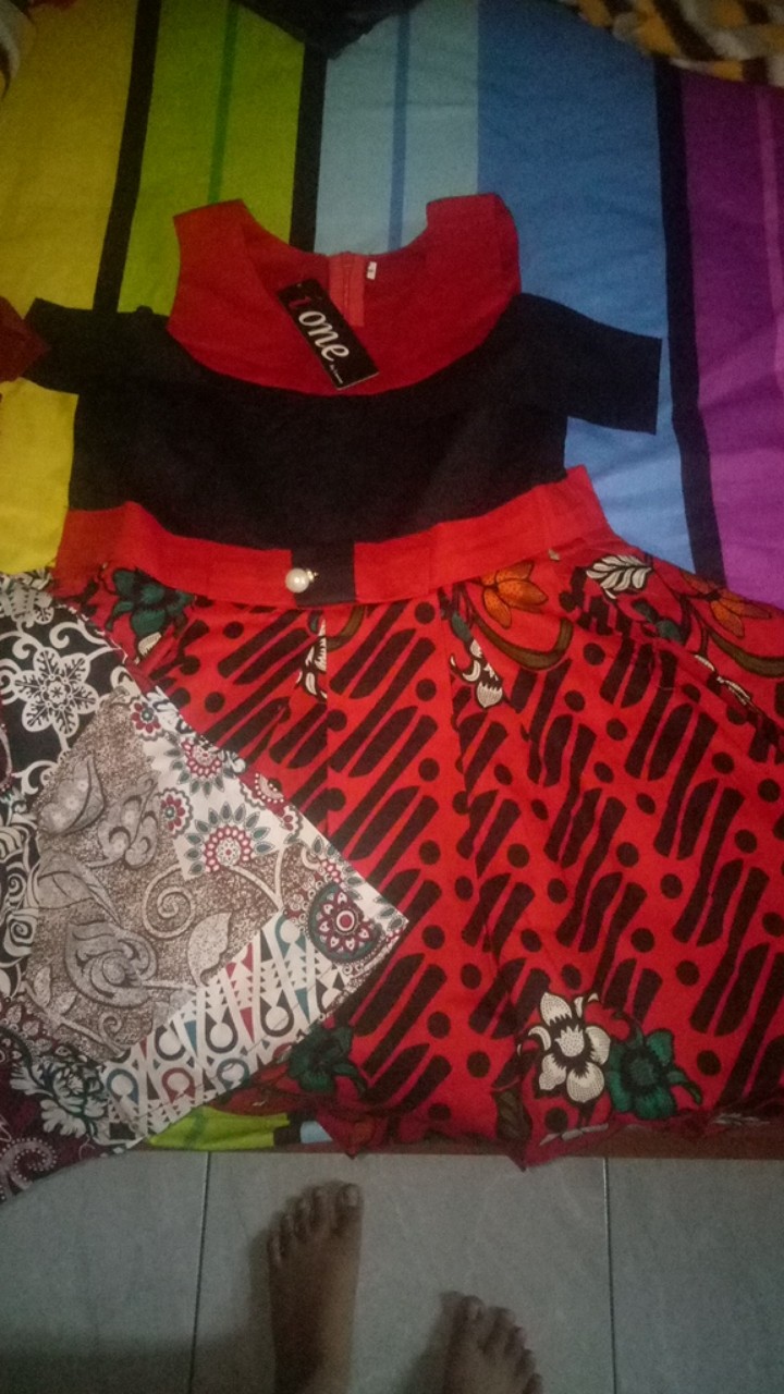 Dress - Kemeja Anak Vl / Batik Anak / Seragam Batik Anak