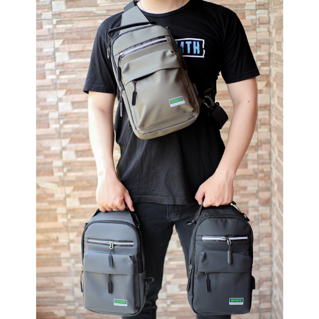 [Waterproof] Tas Selempang/ Ransel Mini Pria Import Multifungsi 20-5