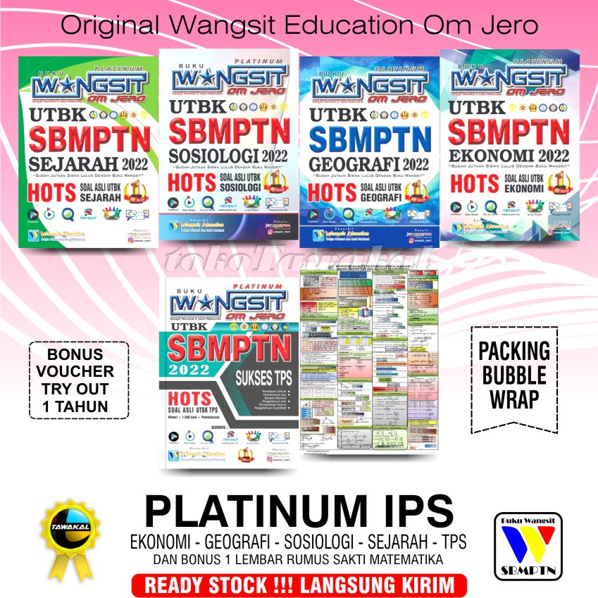 Buku Wangsit 2022 / UTBK SBMPTN 2022 / SOSHUM / Platinum IPS