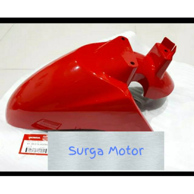 Fender spakbor slebor depan Scoopy Fi merah red . ASLI ORI HOnDa AHM . 61100-K16-A00WRD 61100k16A00W