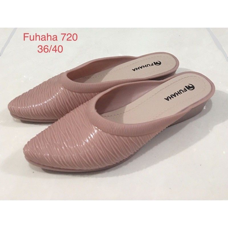 sandal wanita slop jelly fuhaha