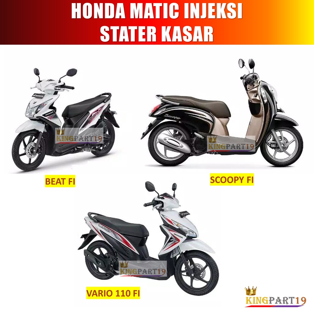 PAKET RUMAH ROLLER KAMPAS GANDA VAN BELT BEAT FI SCOOPY FI SPACY FI (STATER KASAR) - KZL