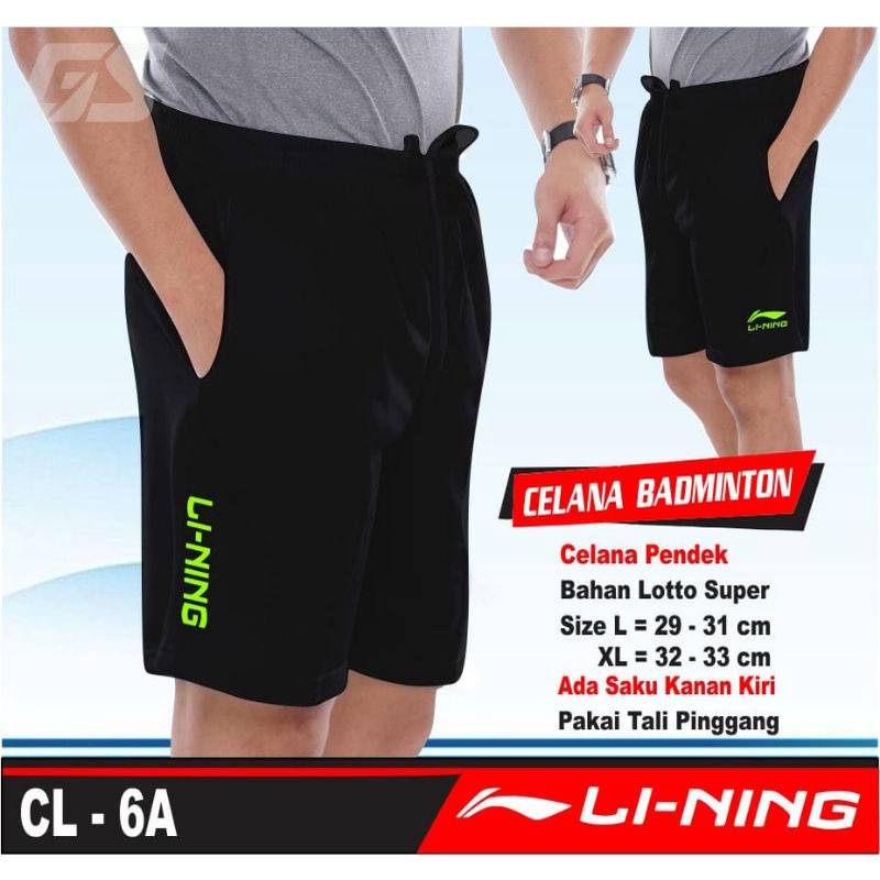 celana pendek badminton Lining celana bulutangkis lining