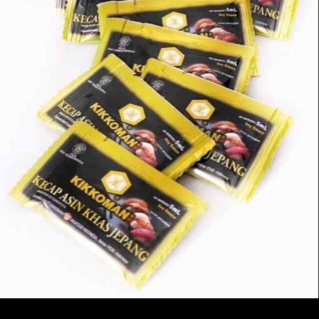 

Kikkoman Soy Sauce 5 ml isi 10 pcs take a way kecap asin khas jepang HALAL