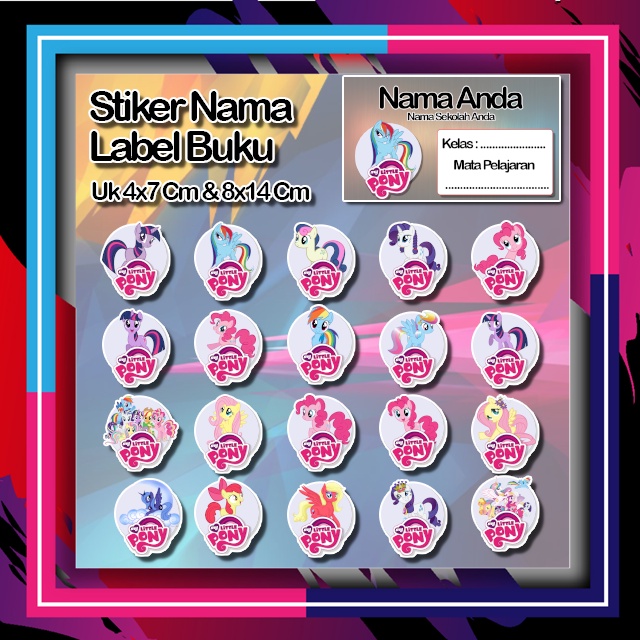 

Stiker My Little POny POni Buku twilight pinkie putri ratity apple jack luna cadance bloom sweetie rainbow dash Karakter Lucu Custom Lebel Nama cromo murah 20 Varian berbeda Octane Pelajaran sekolah No 2