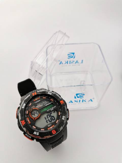 Jam tangan digital Pria Sporty water Resist Lasika 617