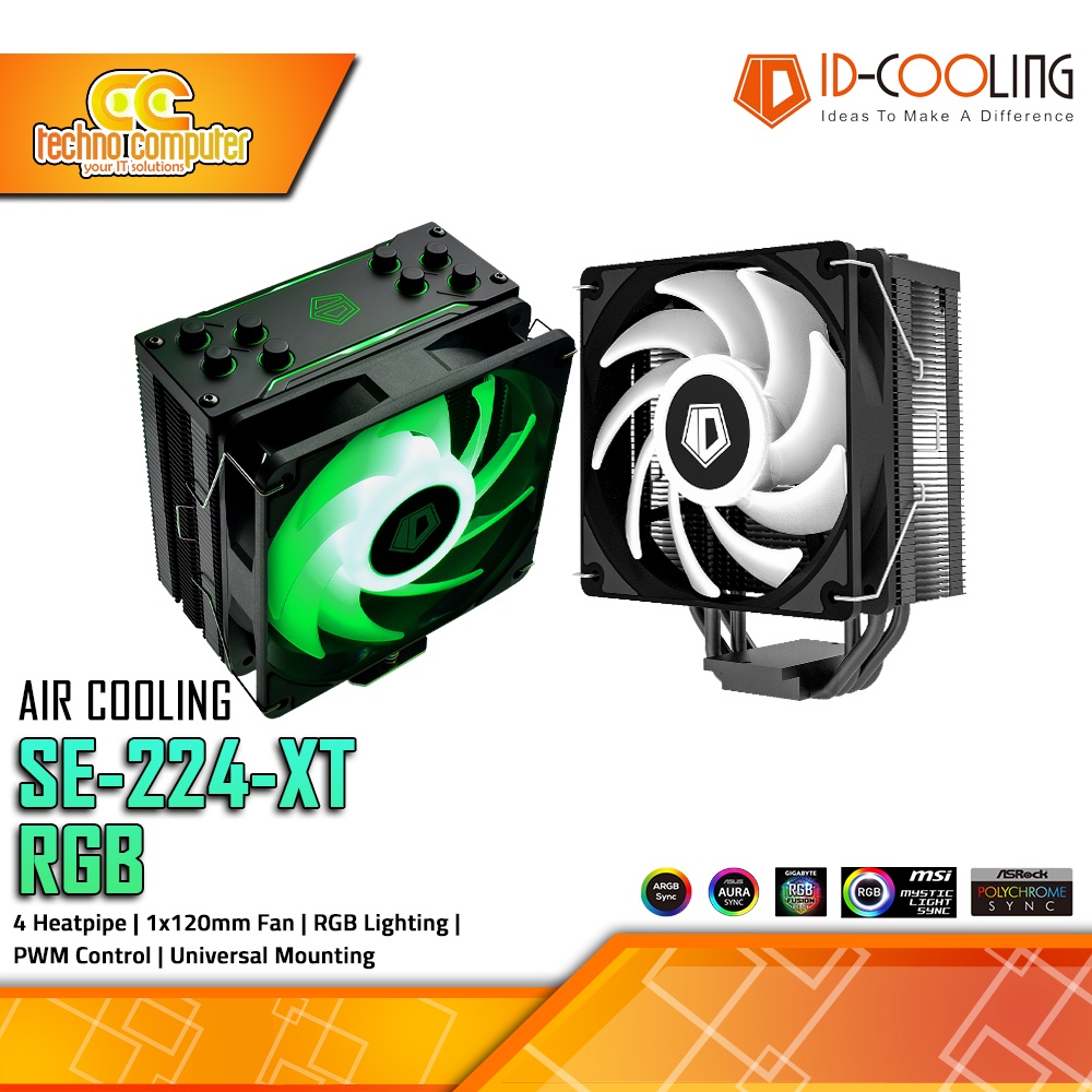 CPU COOLER ID-COOLING SE-224-XT RGB - 120mm Air Cooler