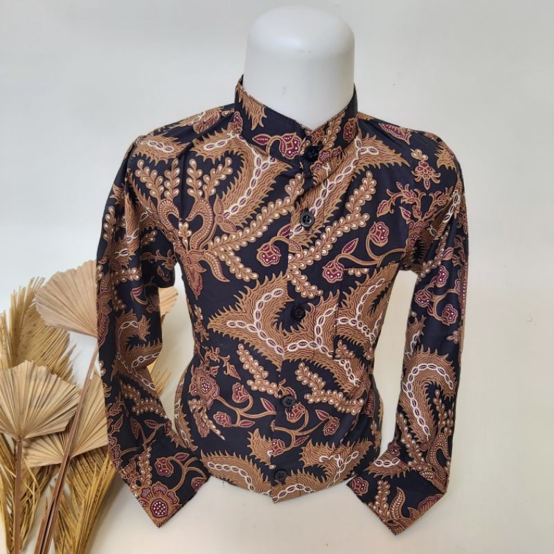 Couple Batik Ayah Anak Katun Primisima Lapis Furing Kode CAPD01