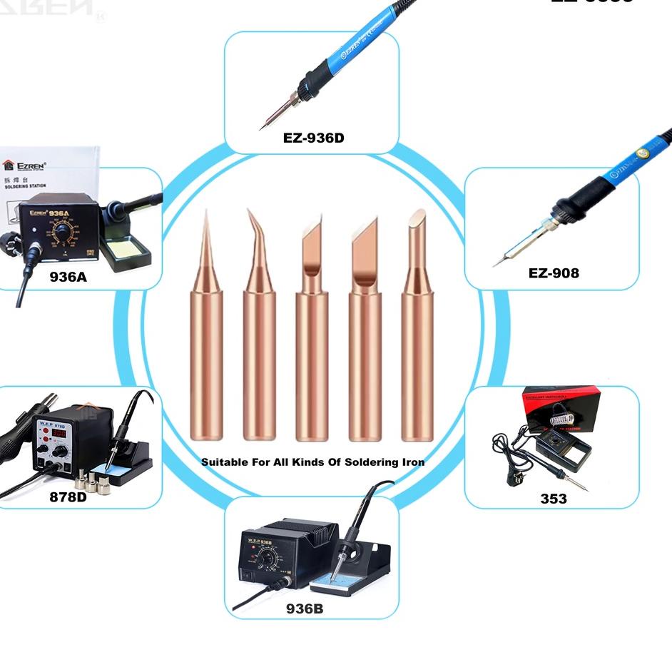 Murah Baru Ezren EZ-0099 Mata Solder 900M 5 in 1 Rose Gold