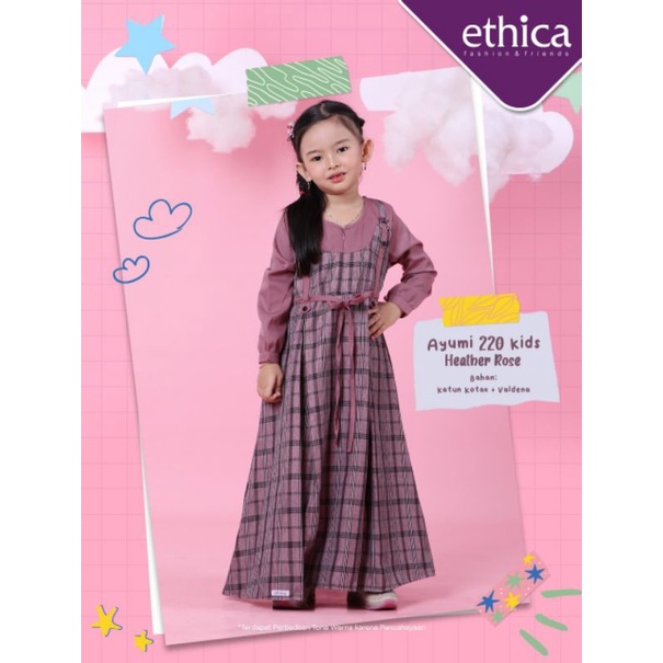 AYUMI 220 KIDS HEATHER ROSE AYUMI 220 KIDS HONEY GOLD GAMIS ANAK ETHICA TERBARU