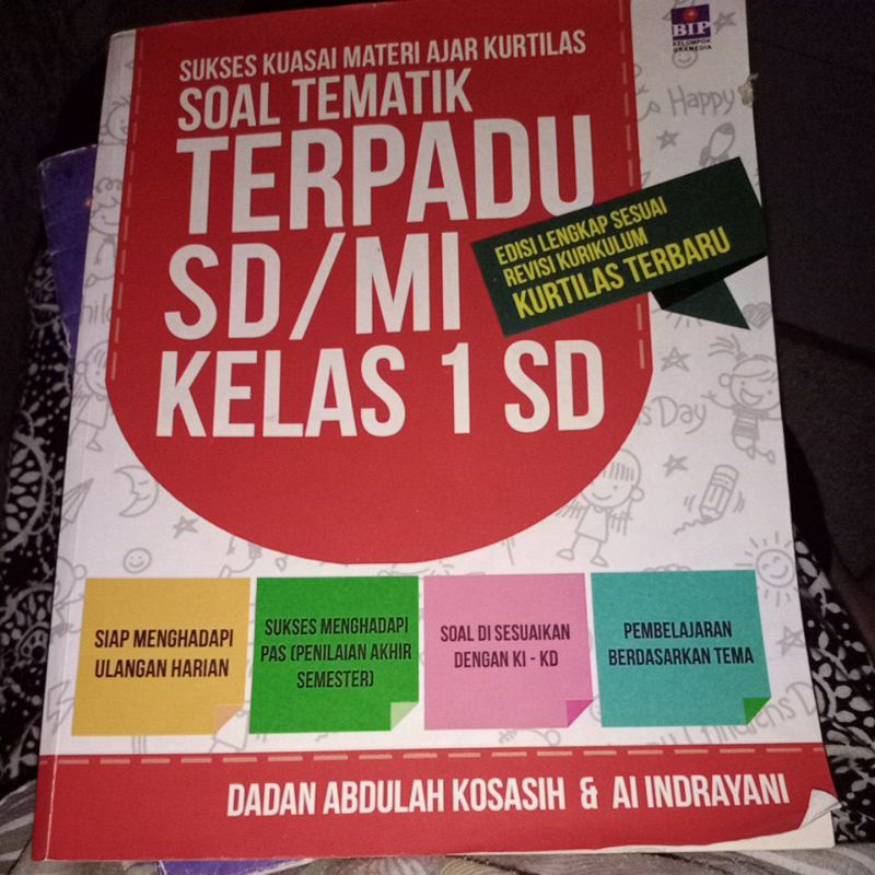 preloved soal tematik terpadu kelas 1 sd