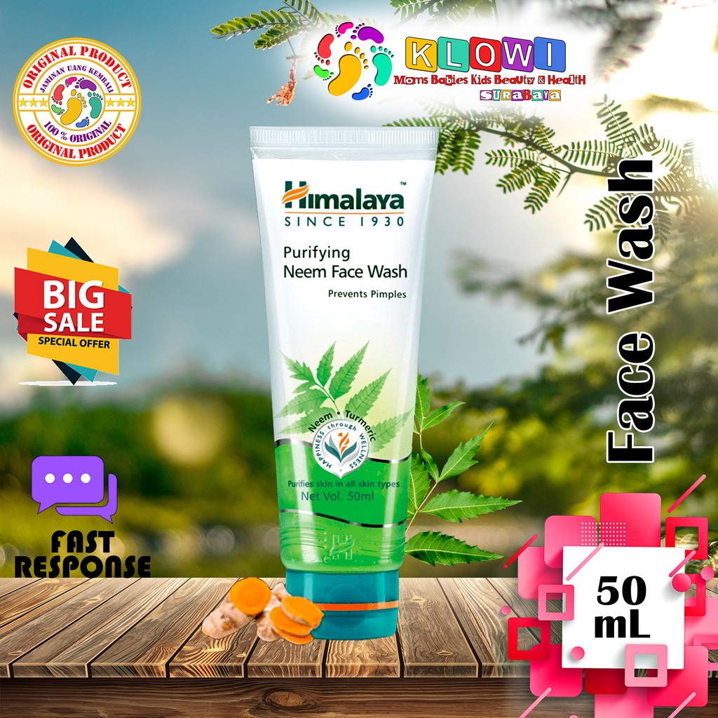 Jual Himalaya Purifying Neem Face Wash 50ml / Facial Wash / Cleanser