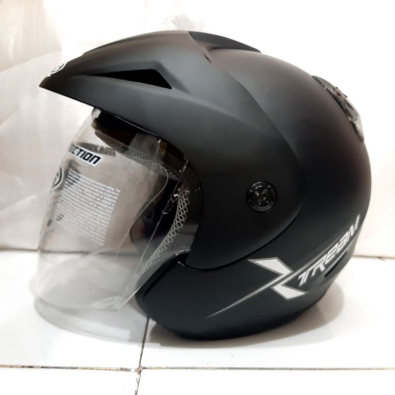 HELM VOG XTREAM SOLID HITAM DOFF