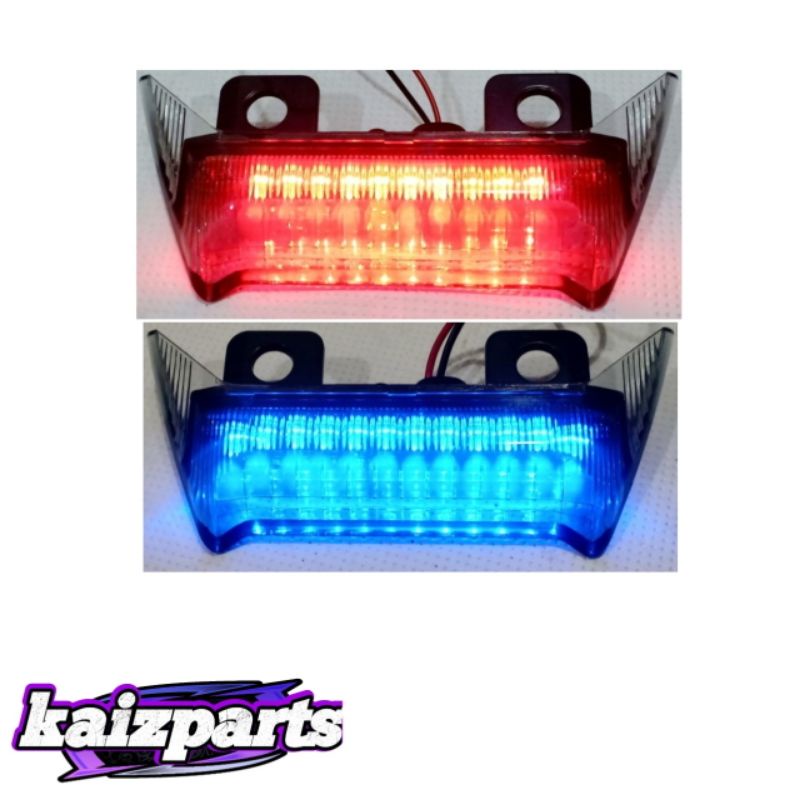 lampu behel belakang 125z rxz catalyzer biru dan merah