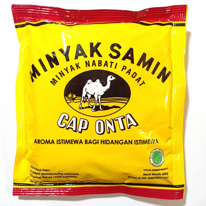 

Cap Onta Minyak Samin Nabati Padat 200G